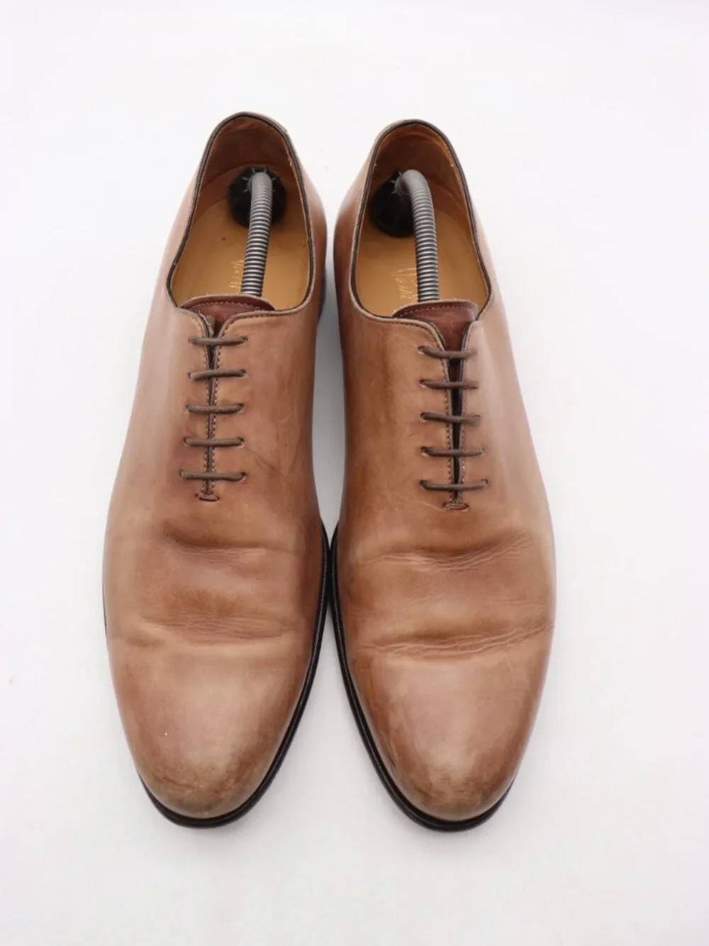 Paul Evans Oxford Dress Shoes Men’s Size 10.5 Brown Leather Plain Toe Lace-Up